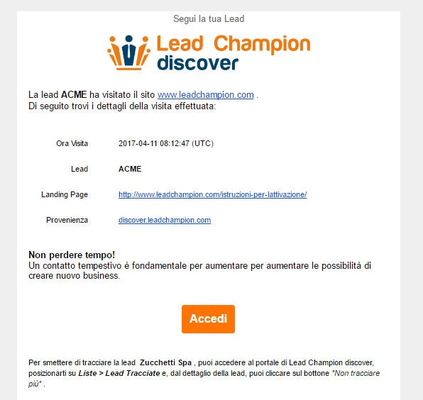 lead champion discover release 1.8 mail tracking lead