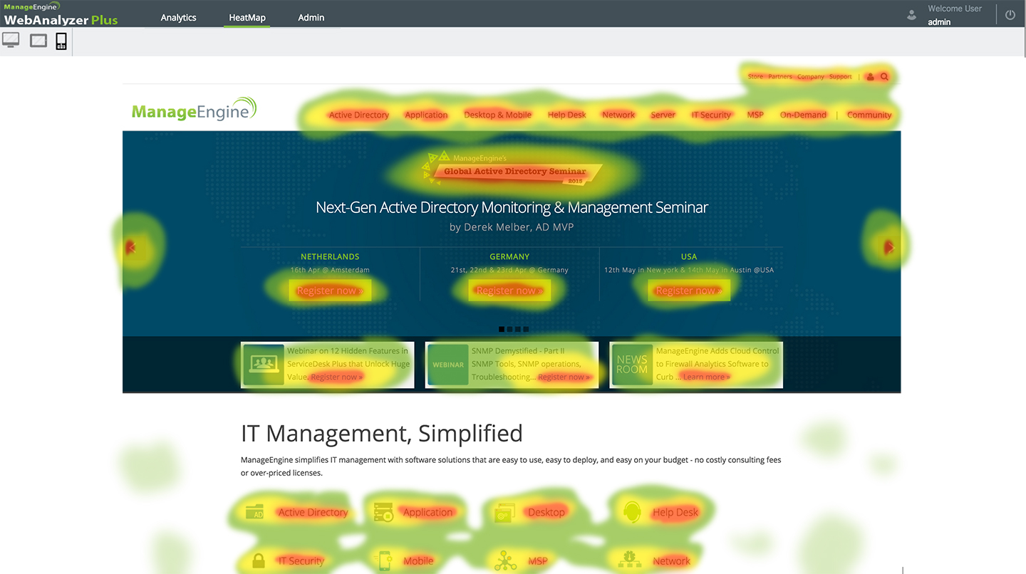 generare lead heatmap